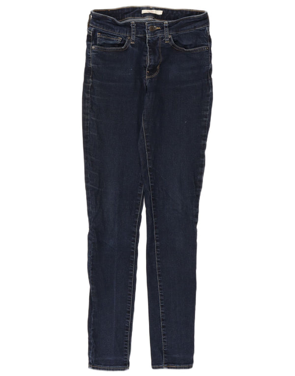 Jeans skinny Levi's 711 da donna W27 L32 cotone blu navy