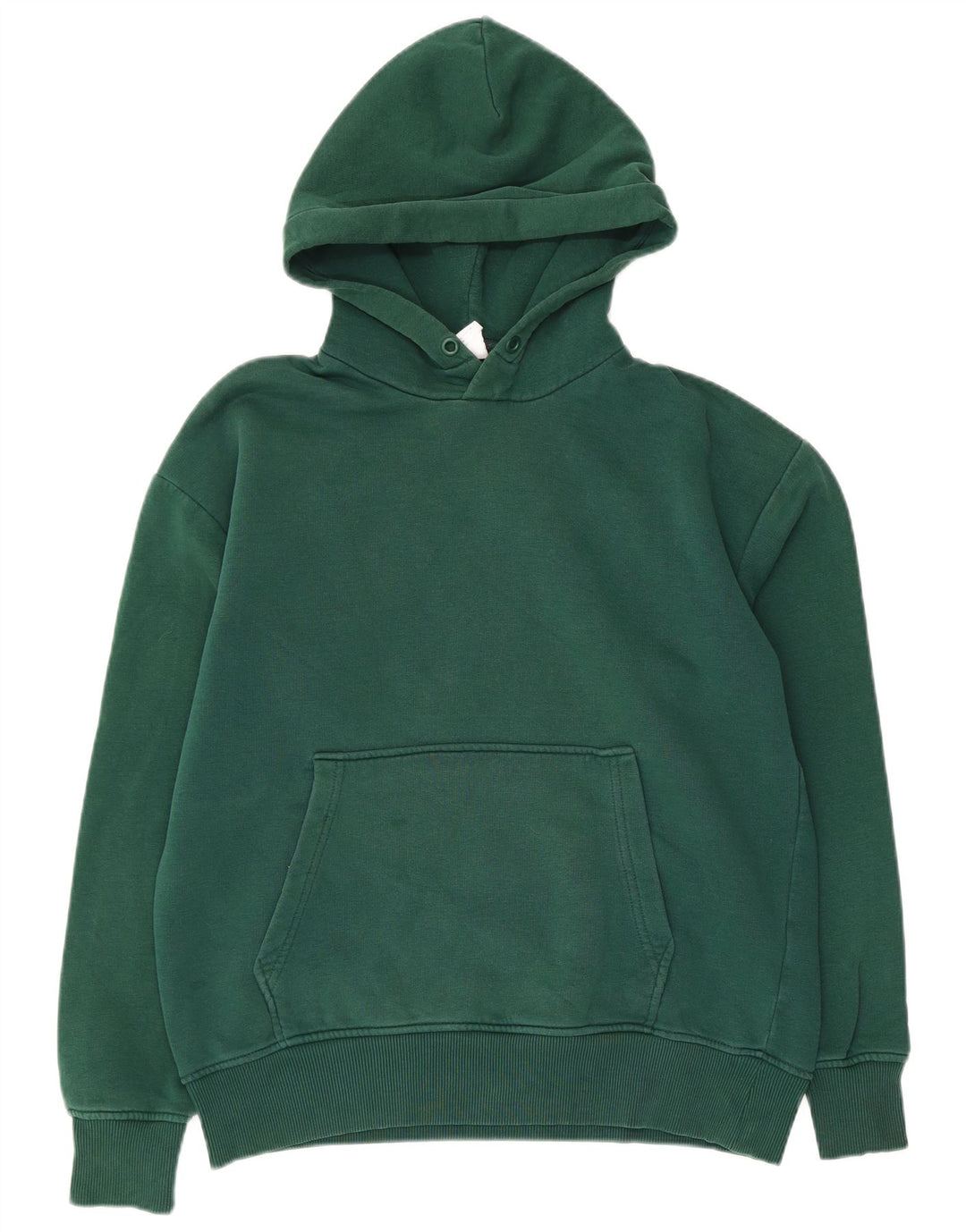 Maglione con cappuccio da uomo Zara in cotone verde medio