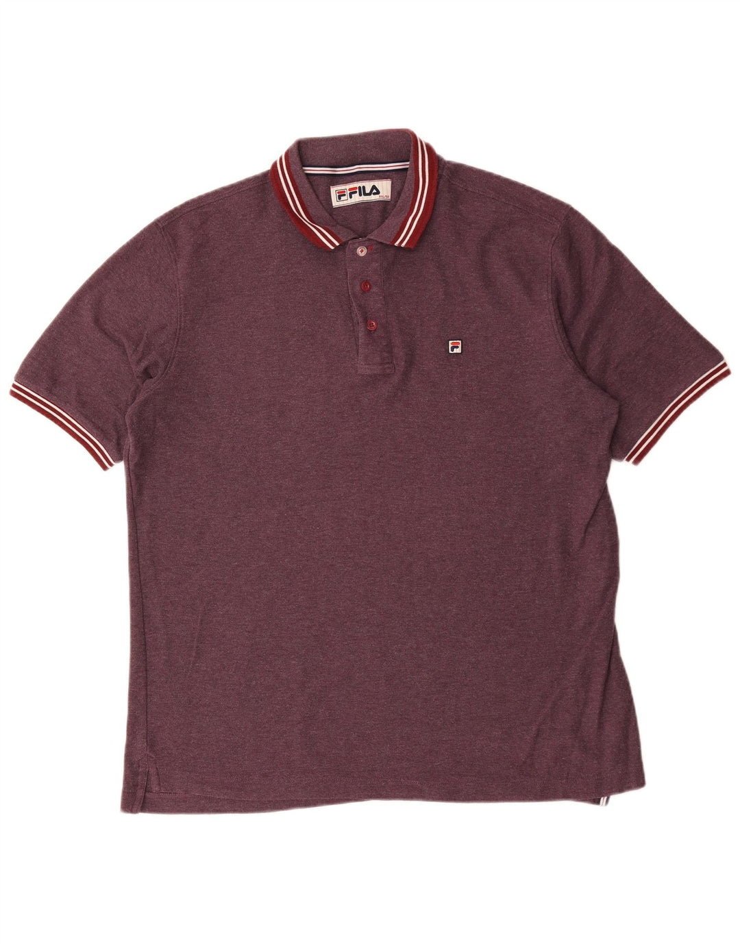 Polo da uomo Fila IT 56 2XL Bordeaux poliestere