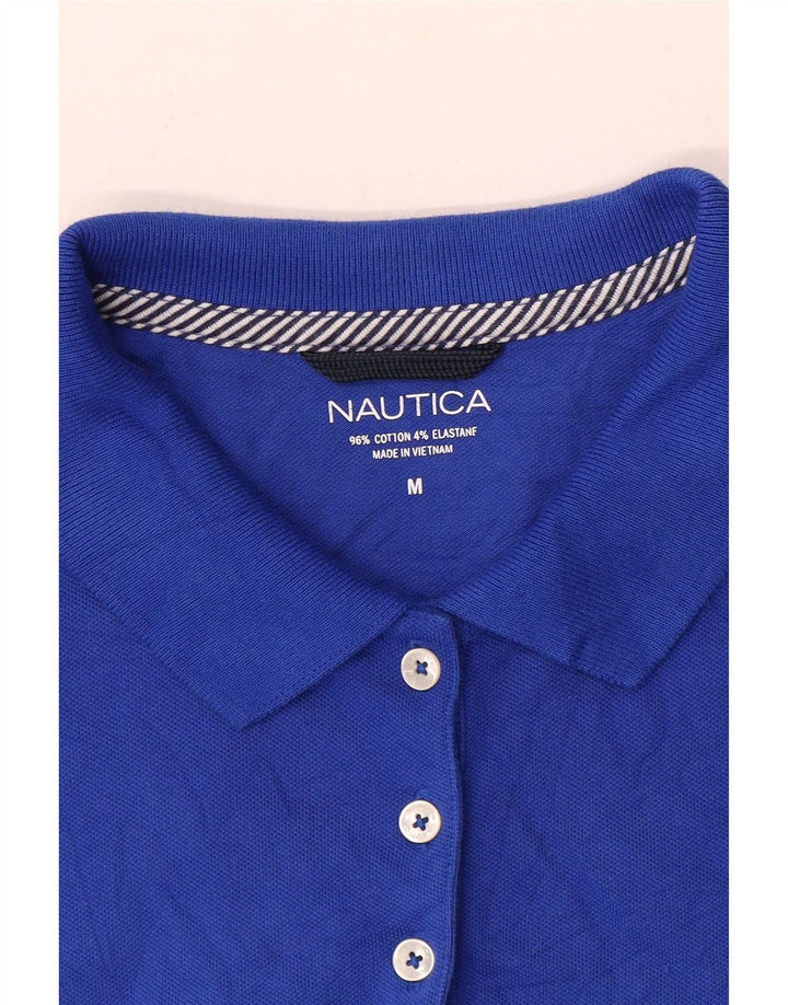Polo da donna Nautica UK 14 cotone blu medio