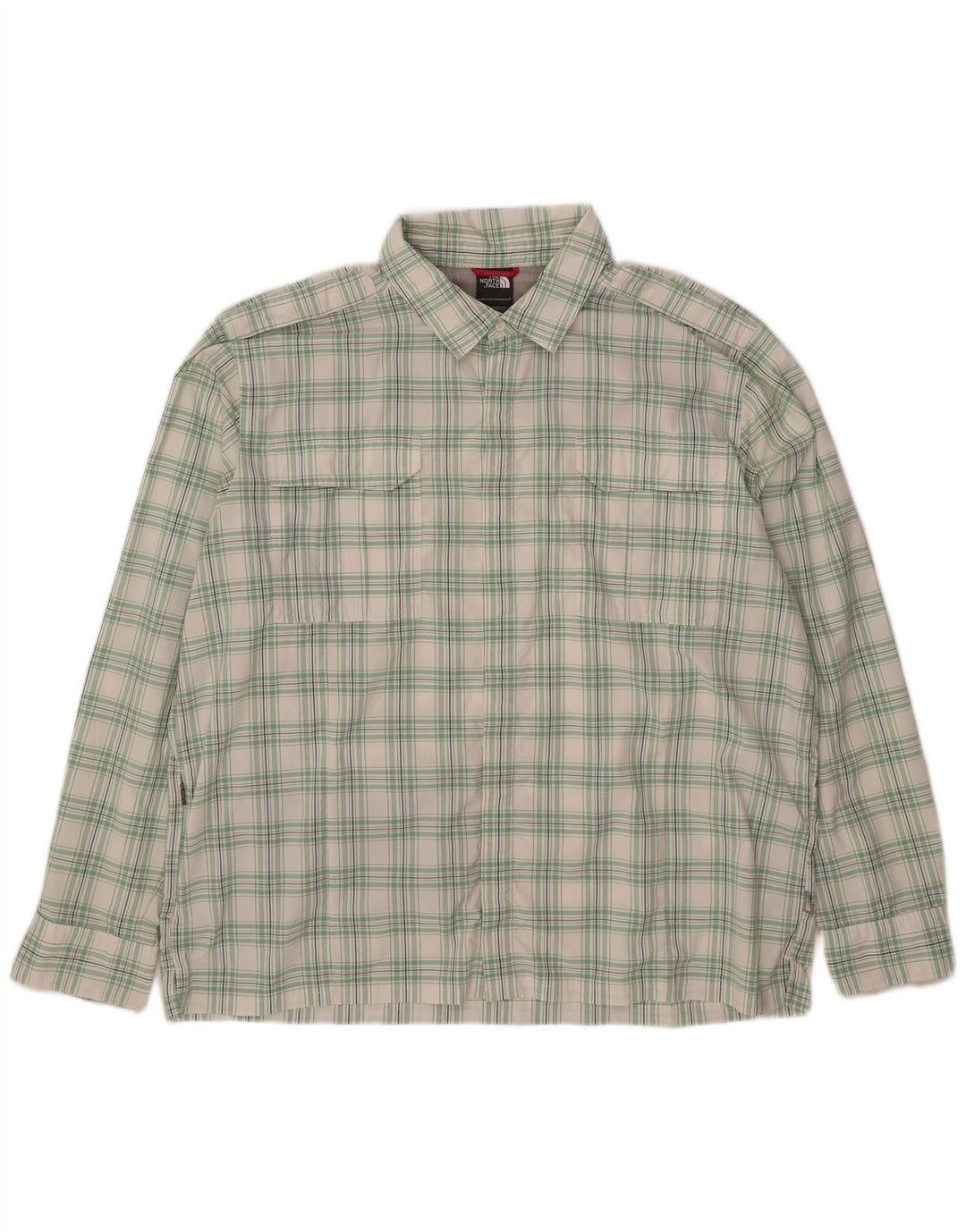 Camicia militare da uomo The North Face 2XL nylon a quadri bianchi