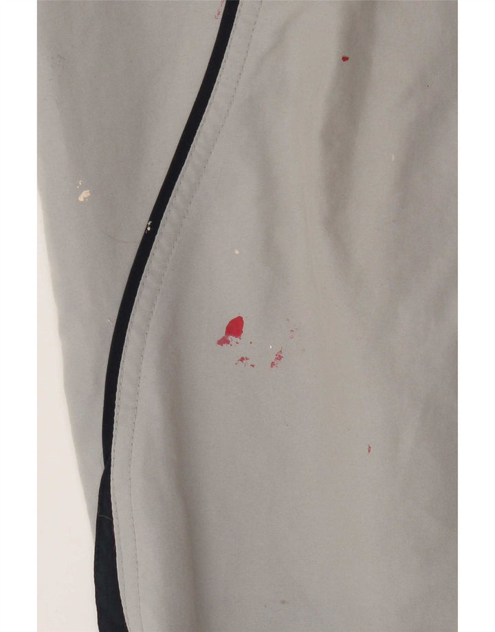 Pantaloni da tuta con grafica Reebok da uomo, pantaloni da jogging, grandi, in poliestere grigio