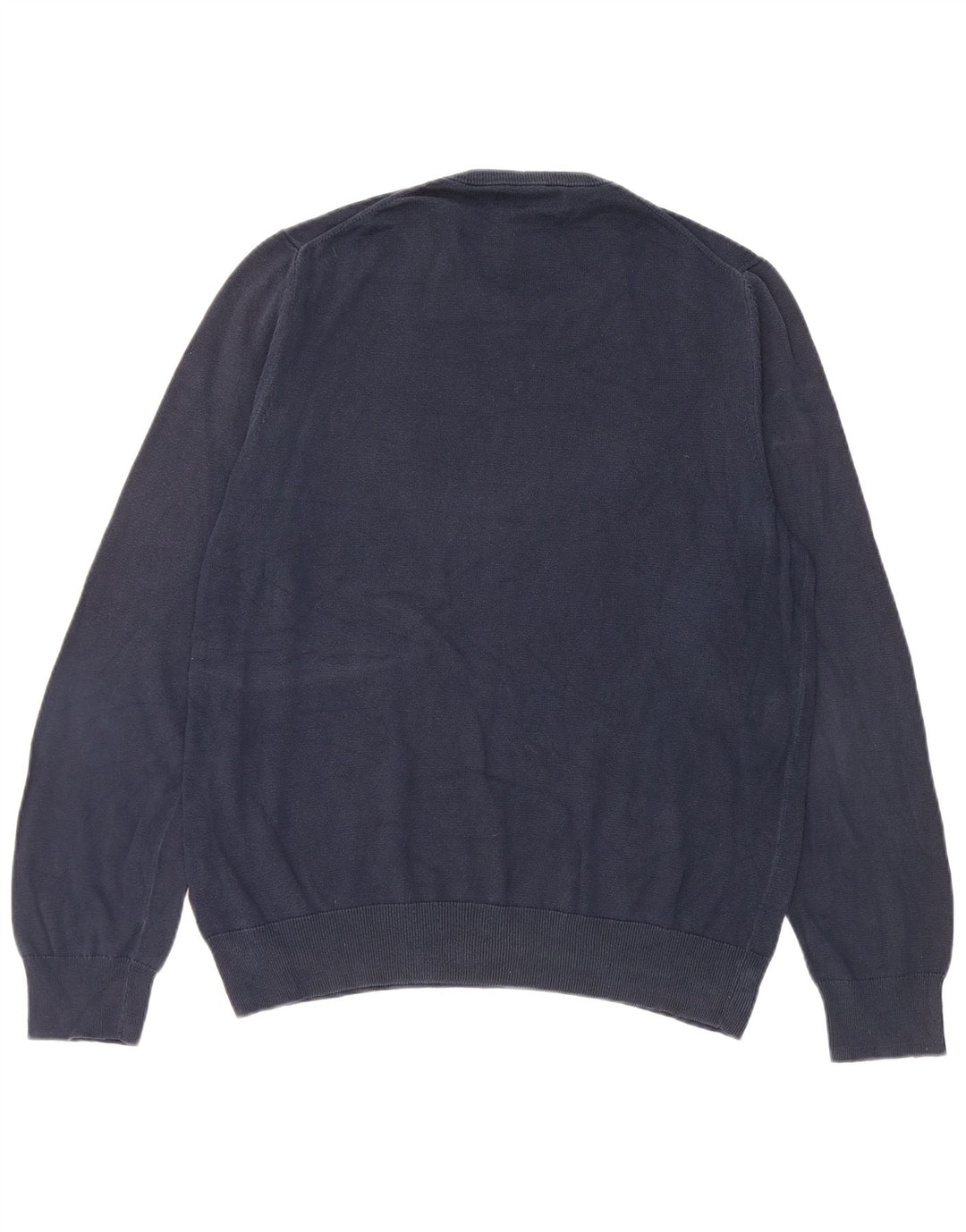 Maglione maglione girocollo da uomo Marks & Spencer grande cotone blu navy