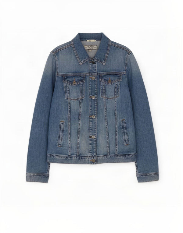 Giacca di jeans da donna Fat Face UK 12 Cotone blu medio