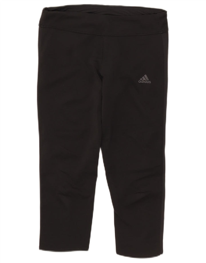 Leggings Adidas Climacool Capri da donna UK 8/10 Piccolo poliestere nero