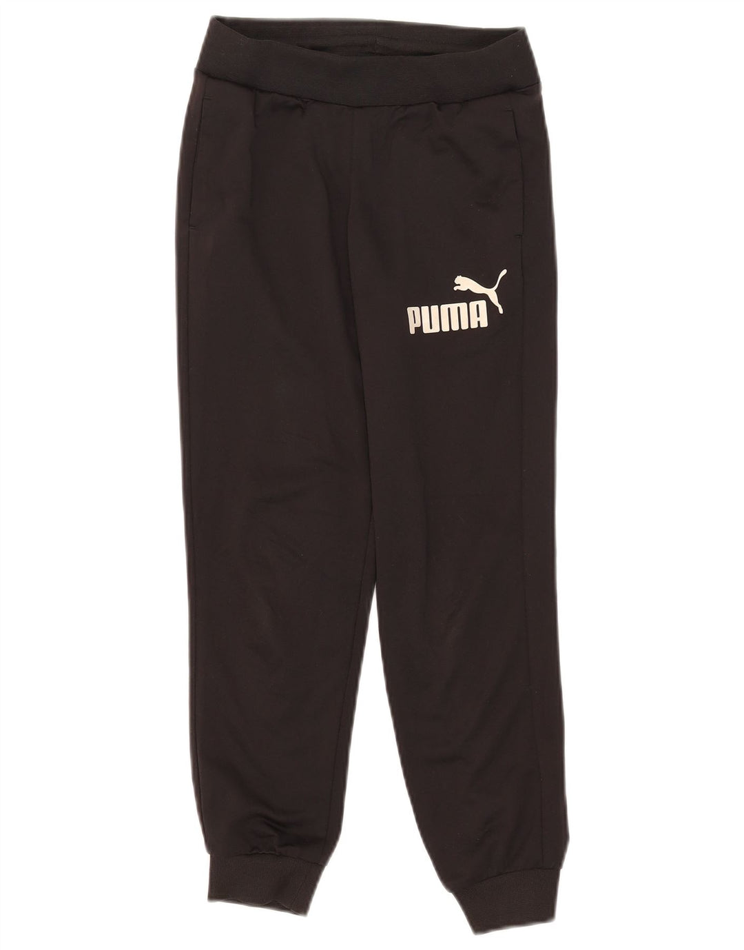 Pantaloni da tuta con grafica Puma da ragazzo, pantaloni da jogging, 9-10 anni, poliestere nero