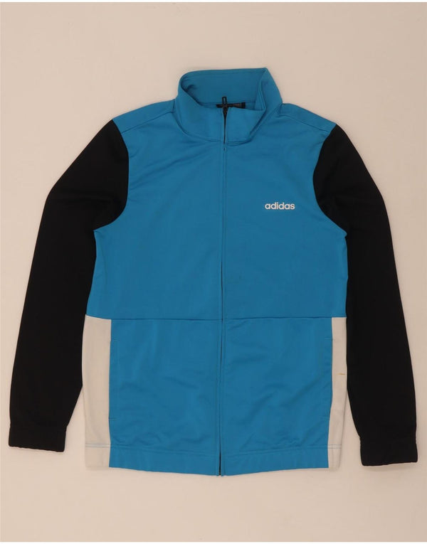 Giacca da tuta da donna Adidas UK 12/14 Colorblock blu medio