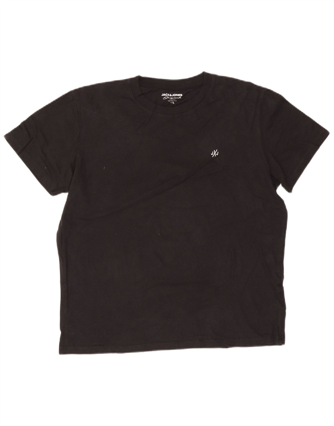 T-shirt da uomo Jack & Jones Top grande in cotone nero