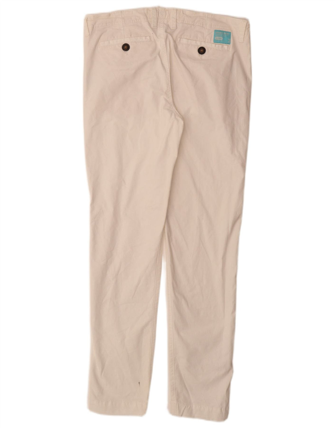 Pantaloni chino slim da donna SUPERDRY medi W30 L30 cotone bianco
