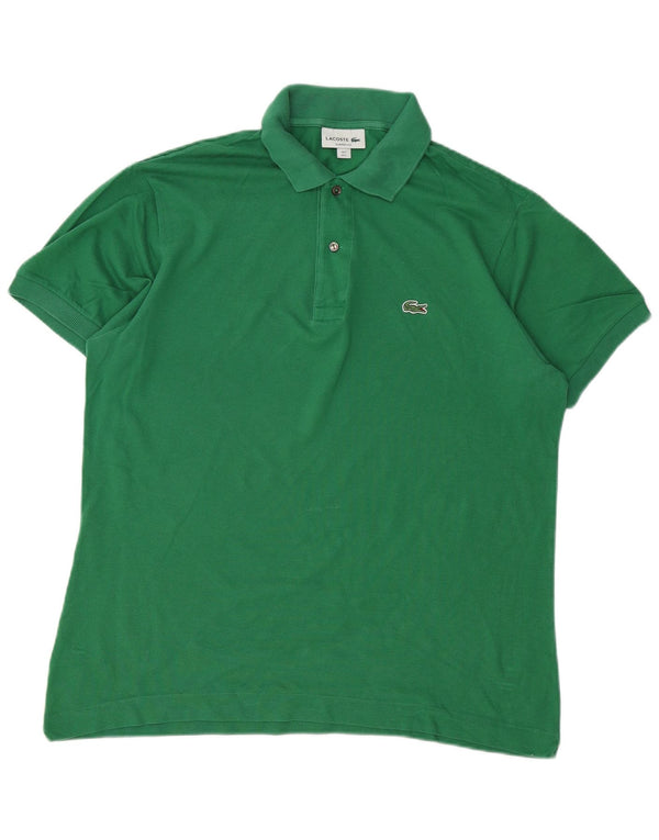 Polo da uomo Lacoste vestibilità classica taglia 5 grande in cotone verde