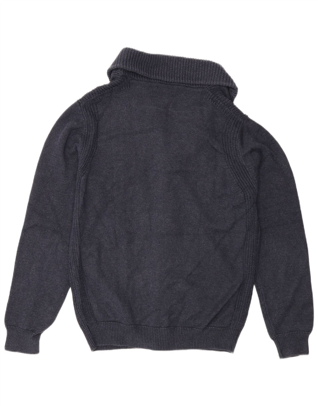 Maglione cardigan da uomo Massimo Dutti in cotone blu navy medio