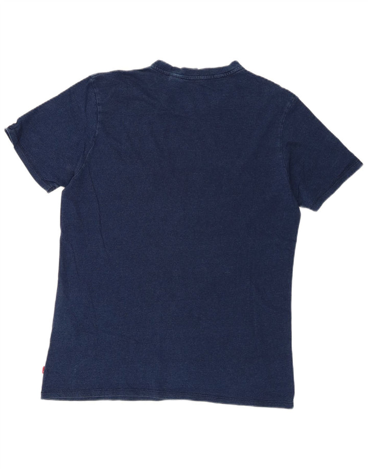 T-shirt grafica da uomo Levi's Top in cotone blu navy medio