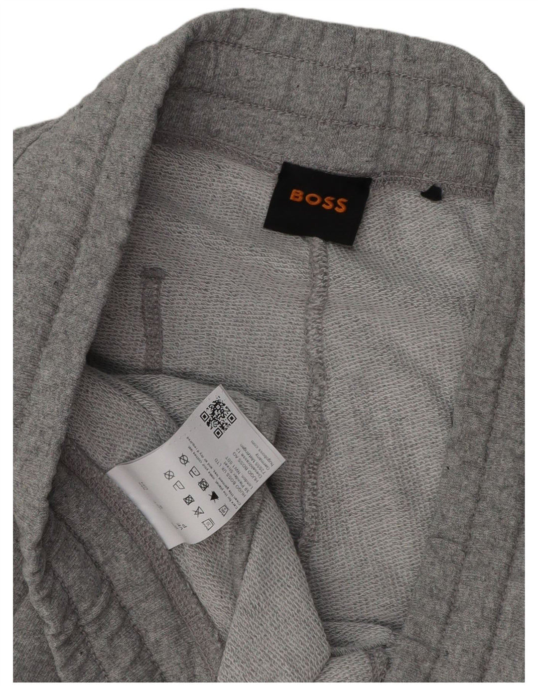 Pantaloni da tuta da uomo HUGO BOSS Joggers piccoli in cotone grigio