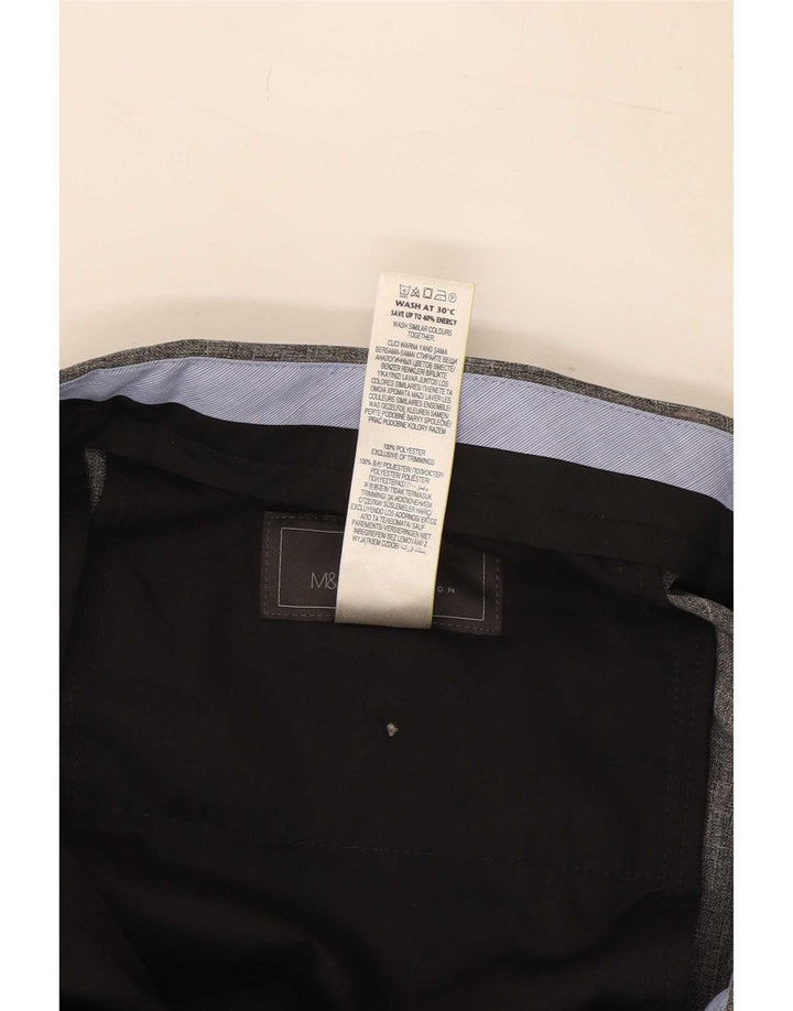 Marks & Spencer Uomo W34 L31 Poliestere grigio