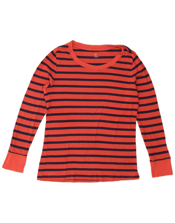 Gap Maglia a maniche lunghe da donna UK 18 XL Rossa a righe