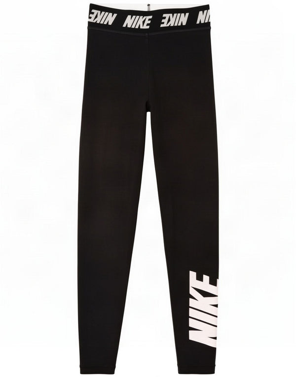 Leggings grafici Nike da donna UK 4 XS Black Cotton