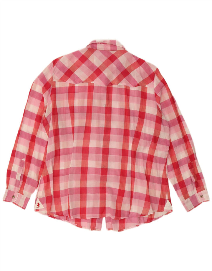 Camicia da donna MARLBORO CLASSICS IT 50 XL Rosa a quadri
