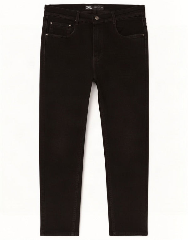 Zara Jeans corti da uomo EU 38 Small W30 L24 Nero