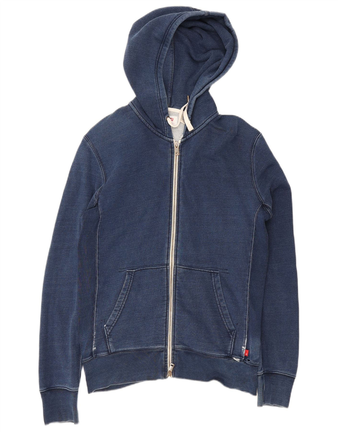 Maglione con cappuccio e zip vestibilità regolare da uomo Levi's piccolo in cotone blu