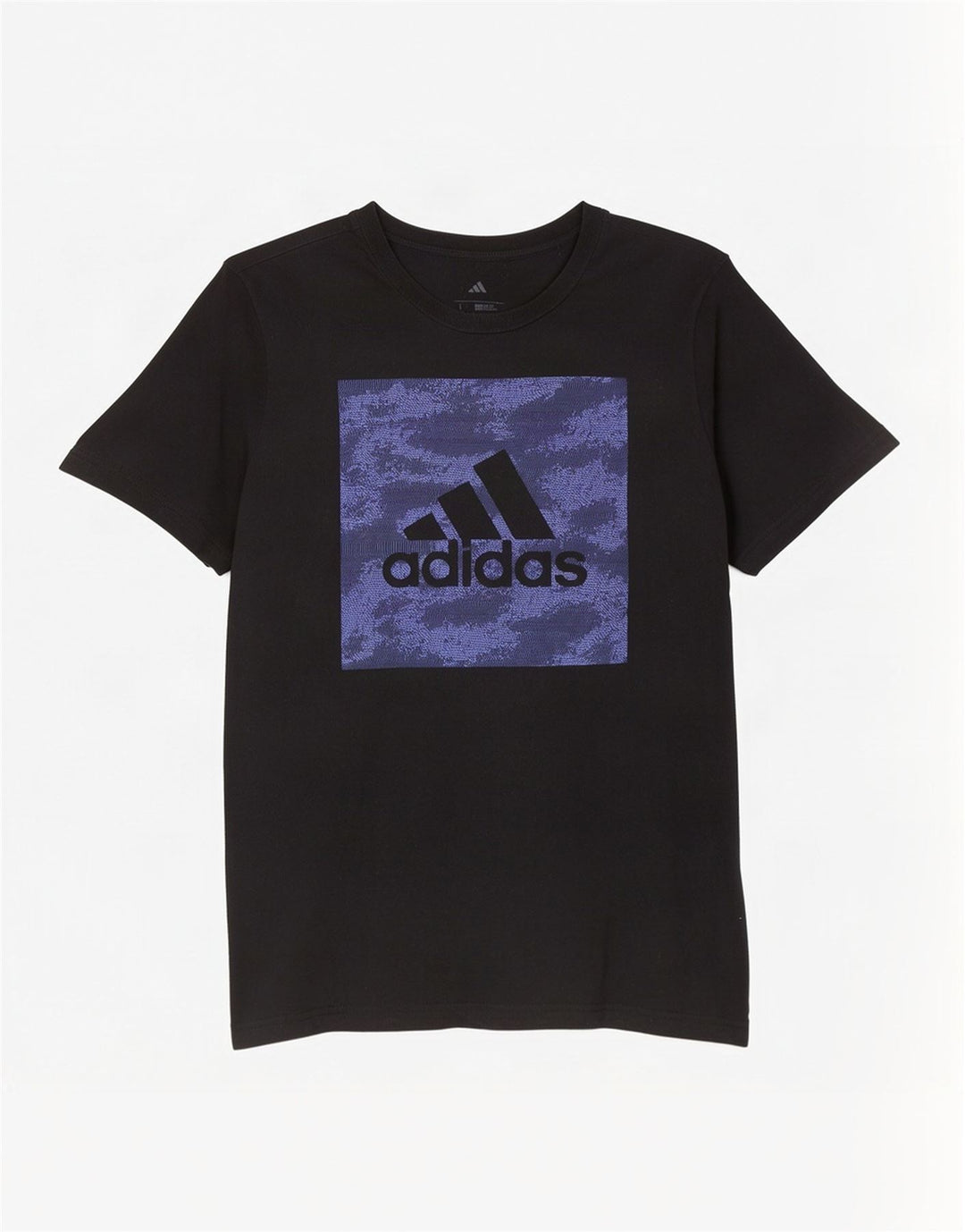 T-shirt grafica Adidas da uomo con vestibilità regolare, taglia grande, nera