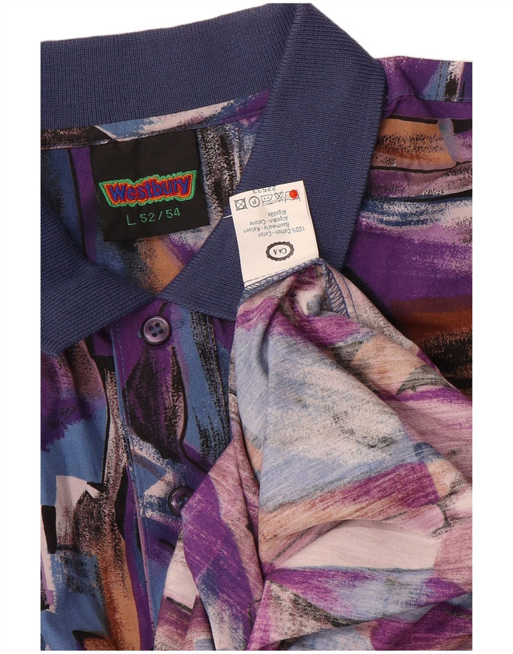 Camicia pullover da uomo WESTBURY IT 52/54 Patchwork grande multicolore