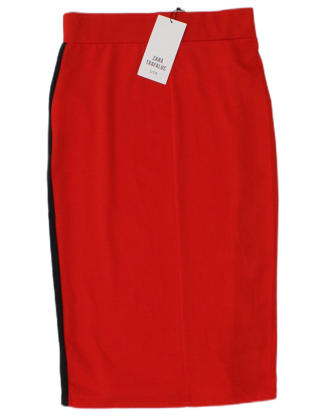 Gonna a tubino Trafaluc da donna Zara piccola W26 poliestere color block rosso