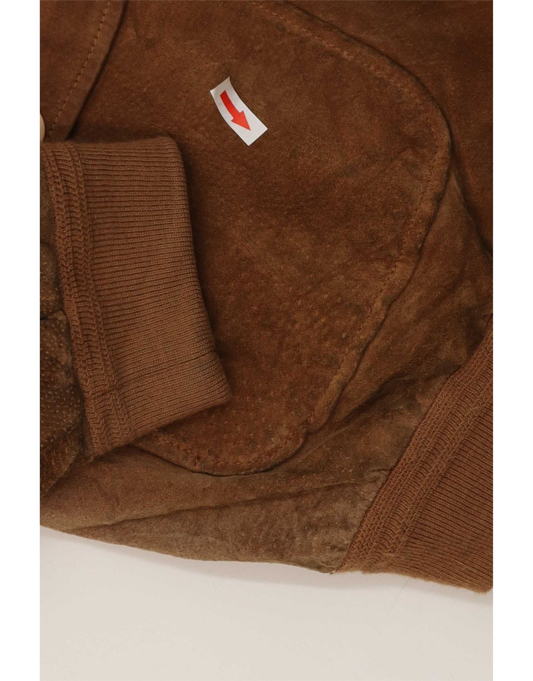 Bomber da uomo in pelle scamosciata Essebi IT 54 2XL Pelle marrone