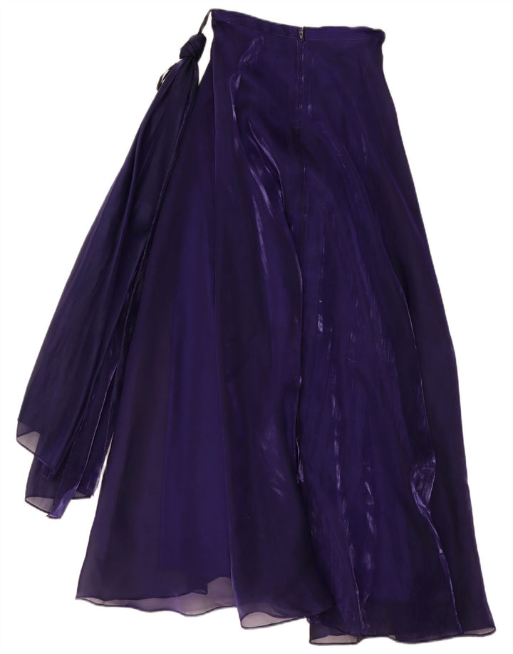 Gonna lunga da donna vintage piccola W26 poliestere viola