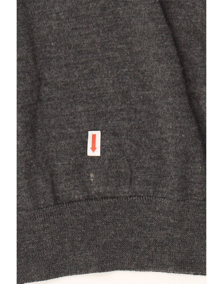 ZARA Mens Crew Neck Jumper Sweater Large Grey Wool Vintage Zara and Second-Hand Zara from Messina Hembry 