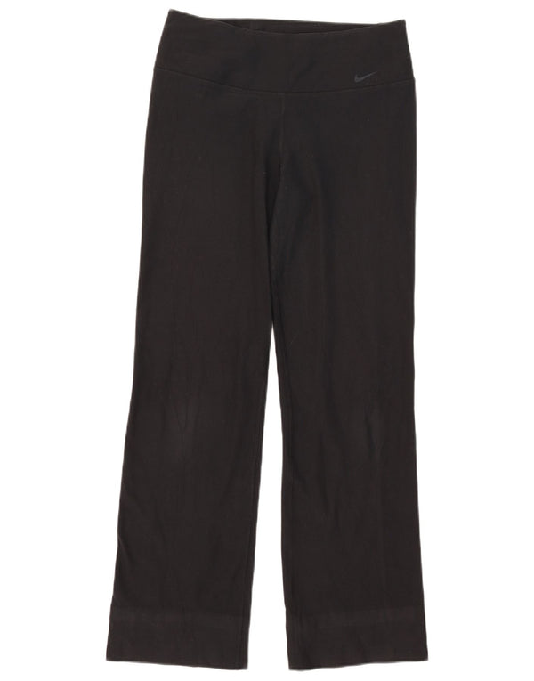 Pantaloni da tuta Nike Dri Fit da donna UK 12 Medium Nero Poliestere