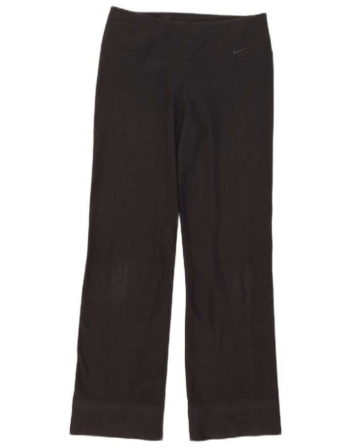 Pantaloni da tuta Nike Dri Fit da donna UK 12 Medium Nero Poliestere