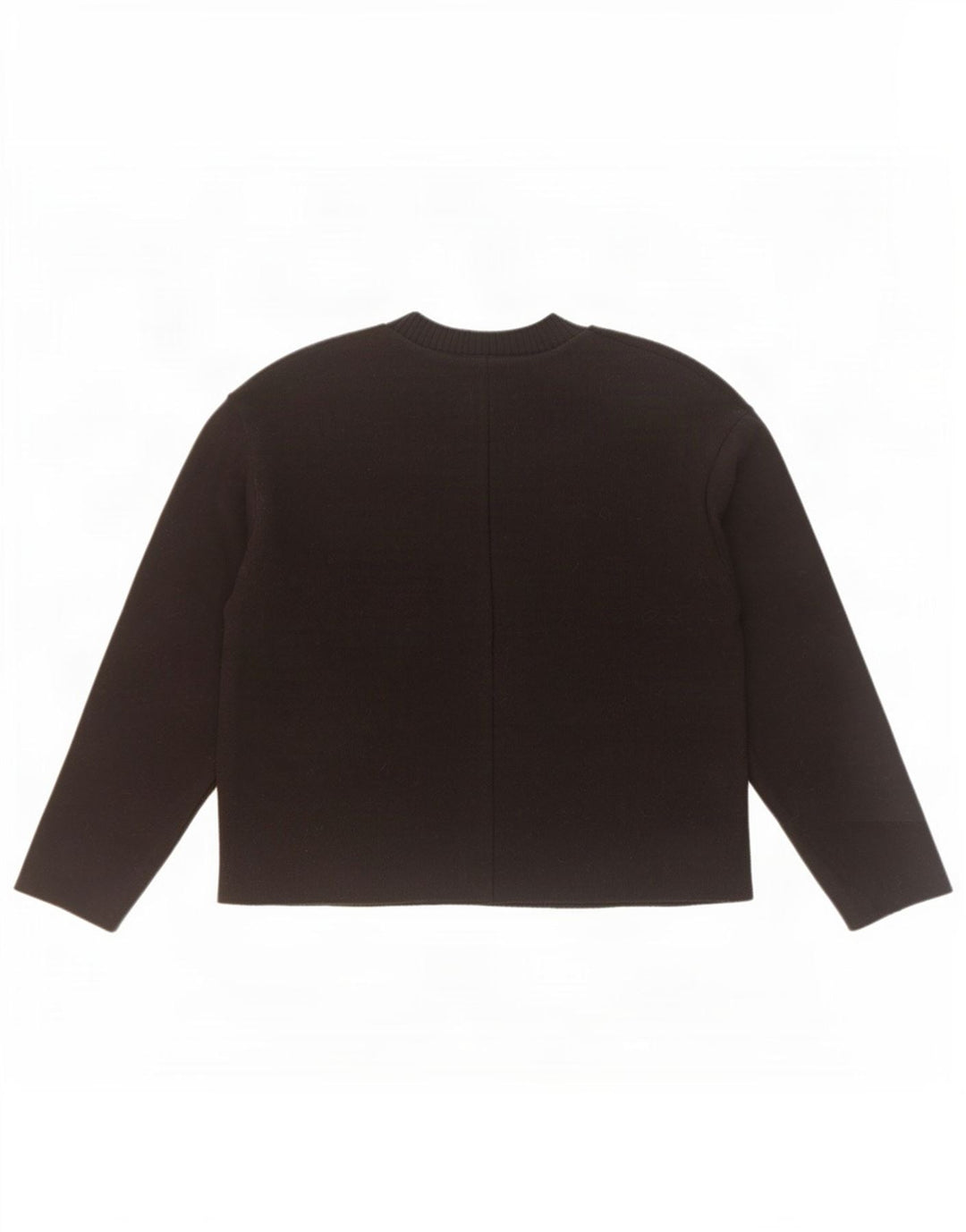 Maglione maglione girocollo oversize da donna Zara UK 10 piccolo poliestere nero