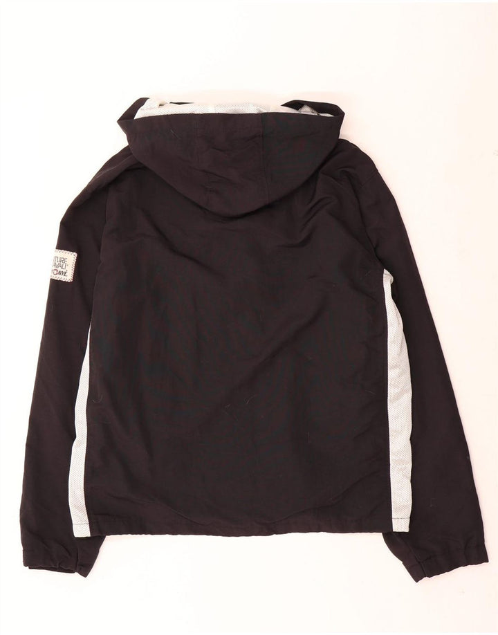 Murphy & Nye Giacca antipioggia con cappuccio grafica da uomo UK 40 Large Black Colourblock