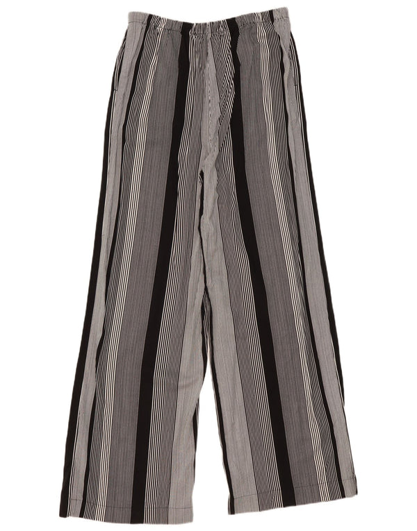 Pantaloni casual a gamba larga da donna Marks & Spencer W30 L32 a righe nere