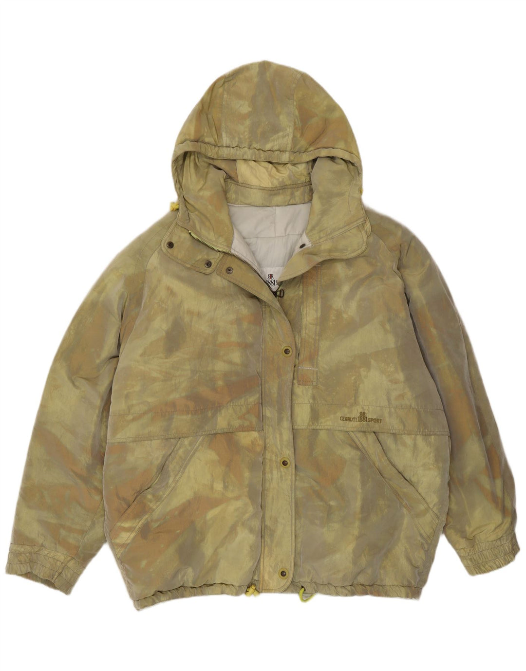 Giacca imbottita oversize con cappuccio da donna Cerruti 1881 IT 46 Large Khaki