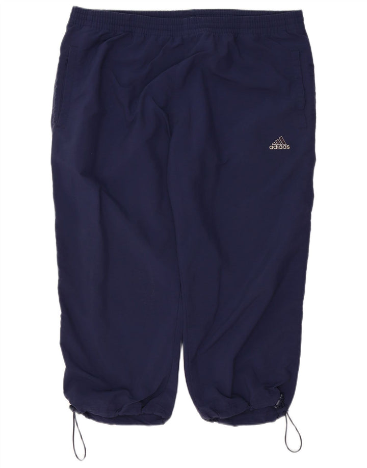 Pantaloni da tuta ADIDAS Capri da uomo XL poliestere blu navy