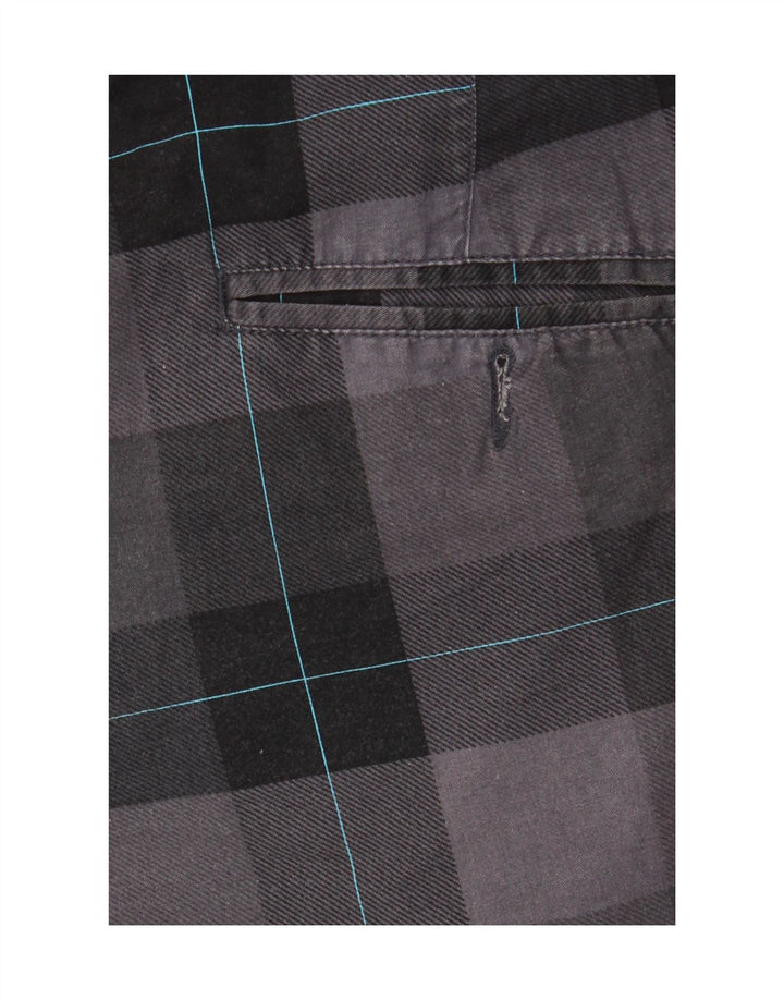 Pantaloncini chino da uomo Sneaker Freak XS W29 in cotone a quadri grigi