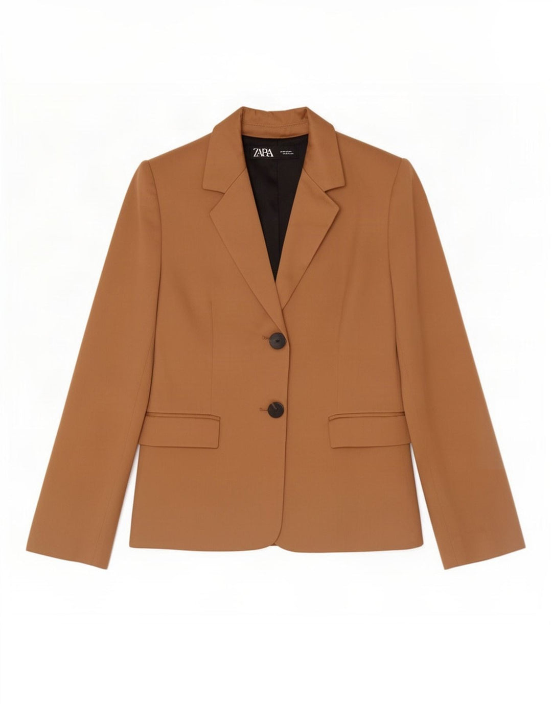 Giacca blazer a 2 bottoni Marks & Spencer da donna UK 4 XS viscosa marrone