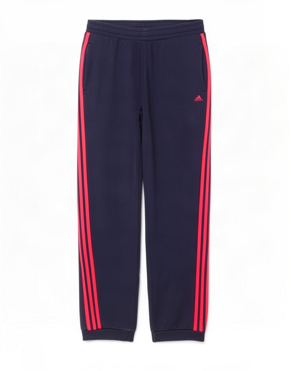 Pantaloni da tuta da donna Adidas Joggers UK 12/14 Medio cotone blu navy