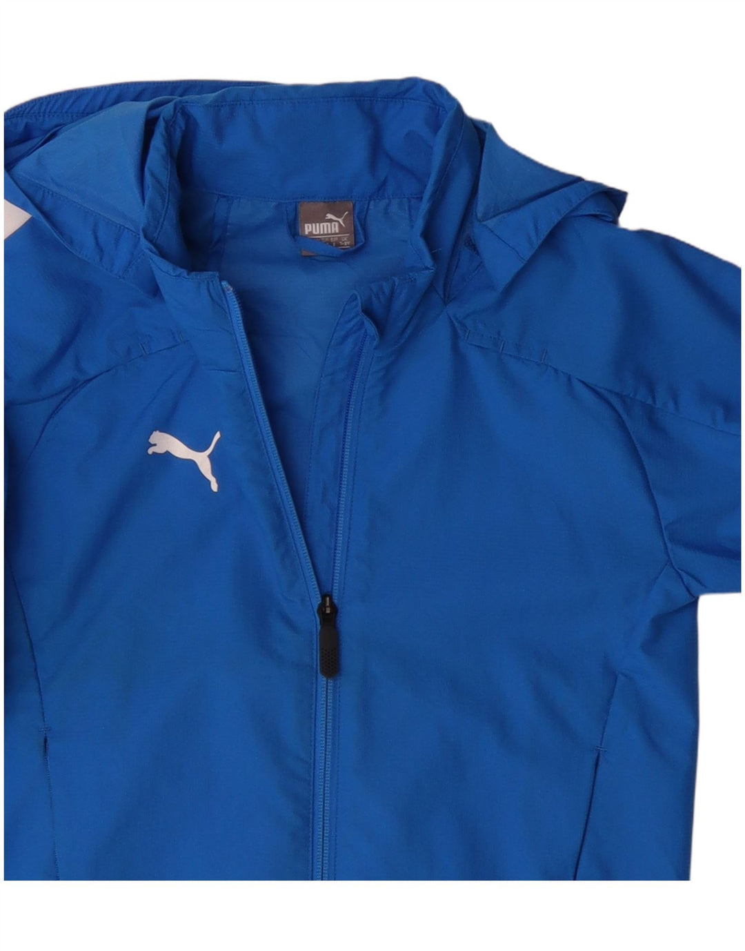 Giacca antipioggia con cappuccio Puma da ragazzo 7-8 anni in poliestere blu
