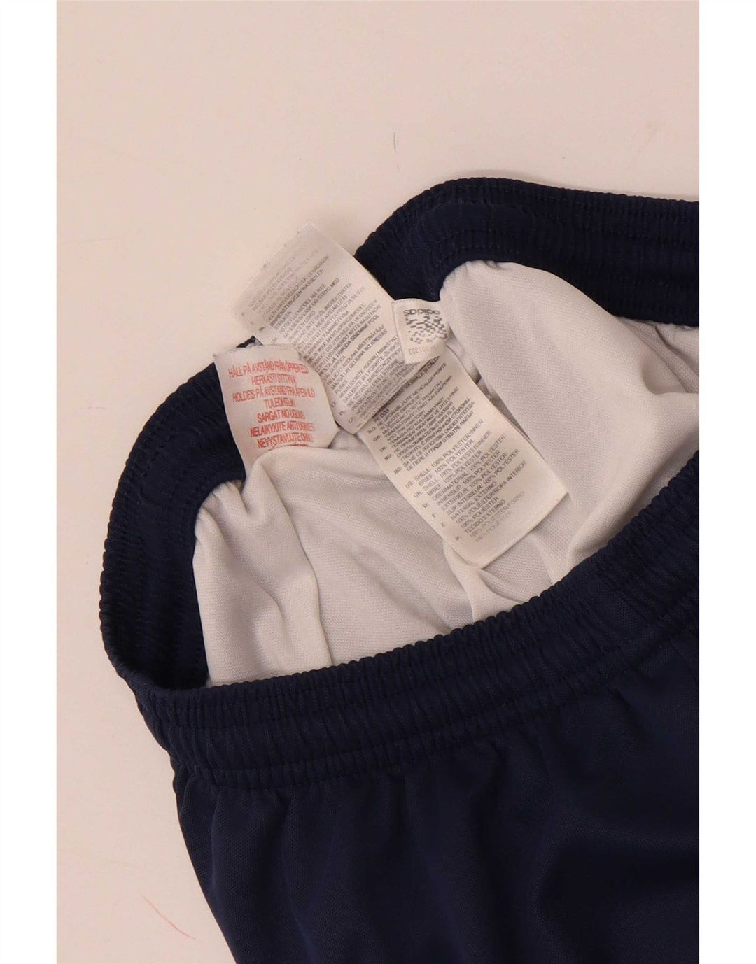 Pantaloncini sportivi Adidas Climalite da uomo XS in poliestere blu navy