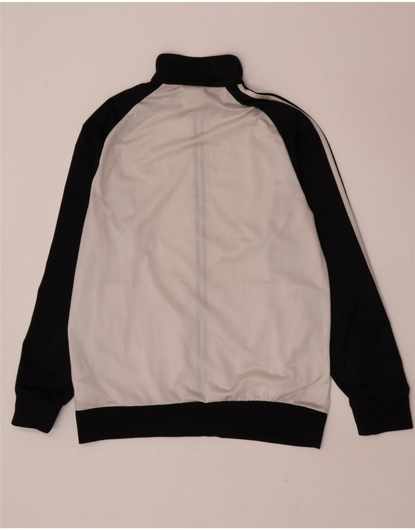 Giacca da ginnastica da uomo Adidas grande in poliestere grigio
