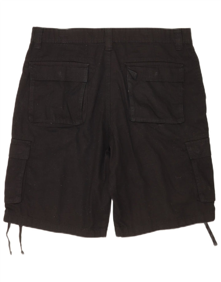 Pantaloncini cargo da uomo Terranova W34 grandi in cotone nero
