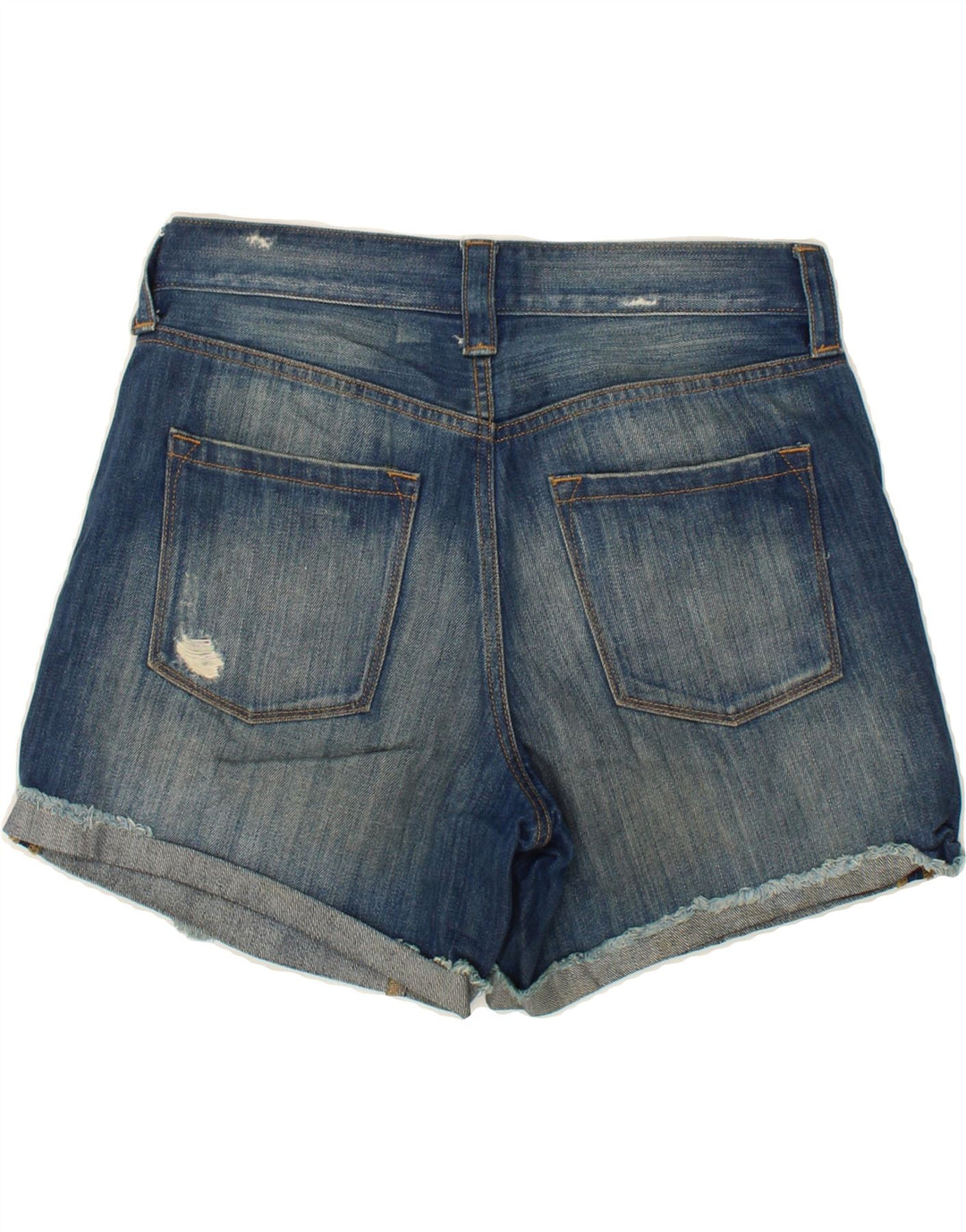 J. CREW Womens Distressed Denim Shorts W26 Small Blue Cotton Vintage J. Crew and Second-Hand J. Crew from Messina Hembry 