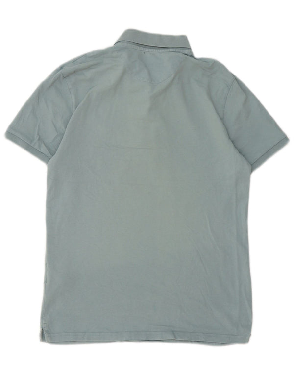 Polo da uomo Lyle & Scott in cotone blu medio