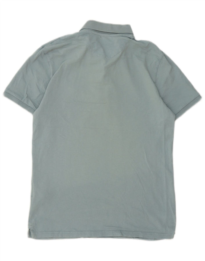 Polo da uomo Lyle & Scott in cotone blu medio