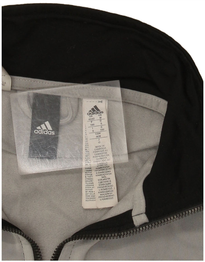Giacca da tuta da uomo Adidas UK 40/42 Medium Nero Poliestere
