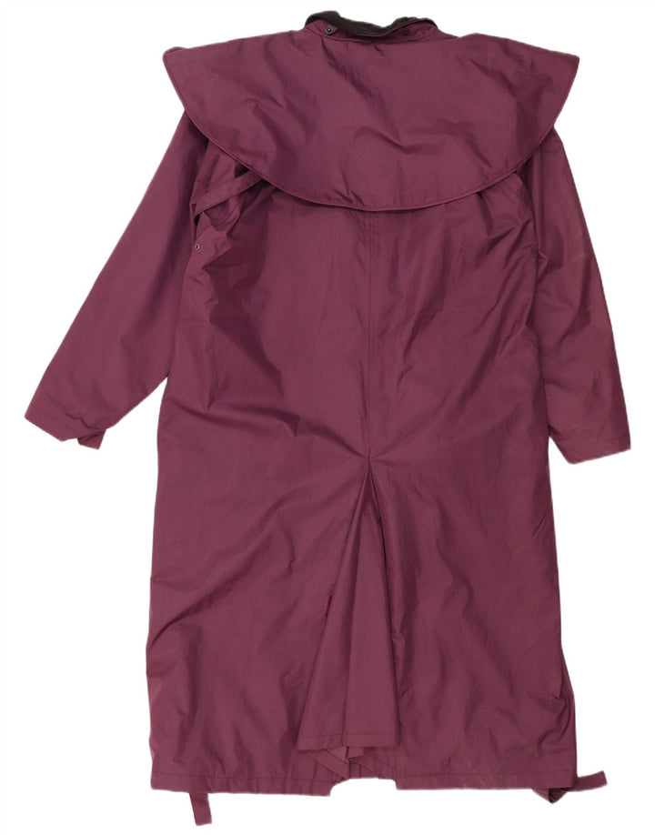 COUNTRY ESTATE Cappotto mantella oversize da donna UK 16 Grande poliestere viola