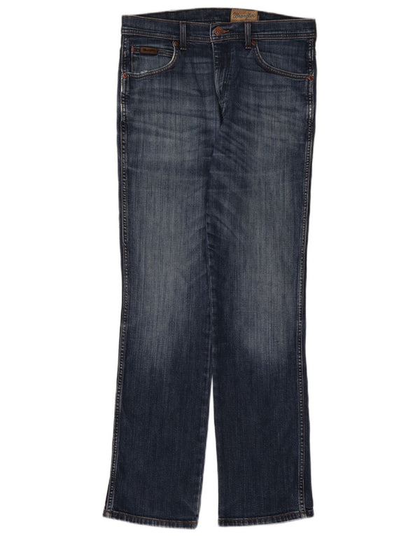 Jeans dritti elasticizzati Wrangler Arizona W32 L32 da uomo in cotone blu