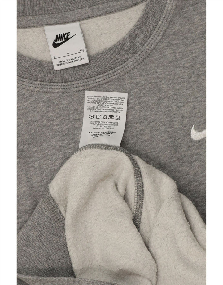 Felpa da uomo Nike Maglione piccolo grigio cotone screziato